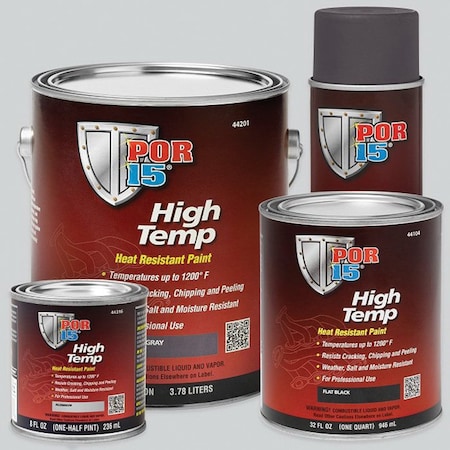 Por-15 Hi Temp Black Gal, Gallon 44101
